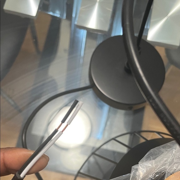 Modern Black Wire Pendant Light - Picture 5 of 6